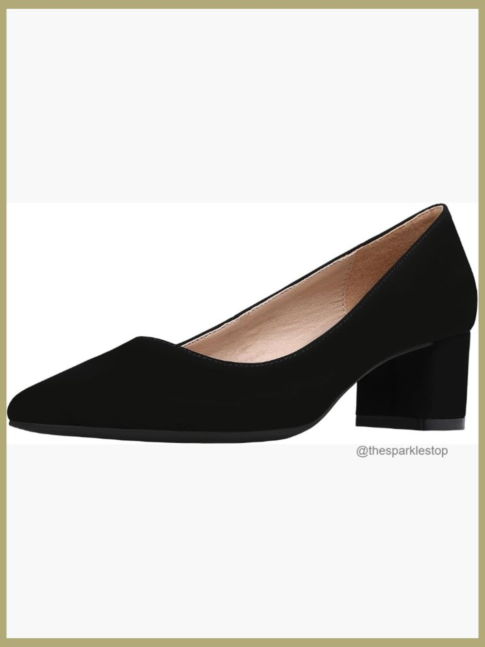 2" Chunky Low Block Heel Pointed Toe Slip On Dress Pump Shoes